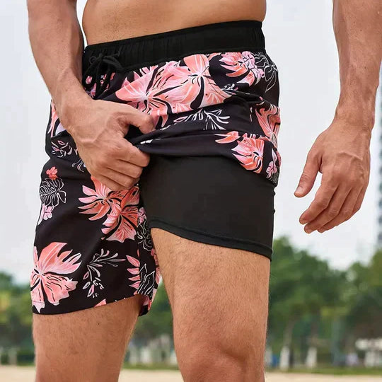 Men's Swim Shorts – Quick-Dry with Compression Liner