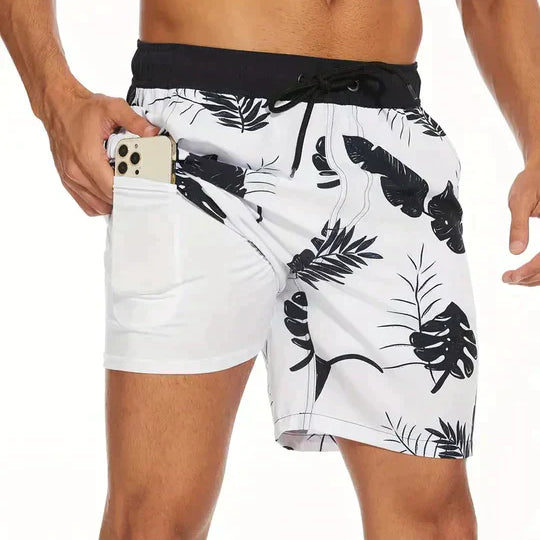 Men's Swim Shorts – Quick-Dry with Compression Liner