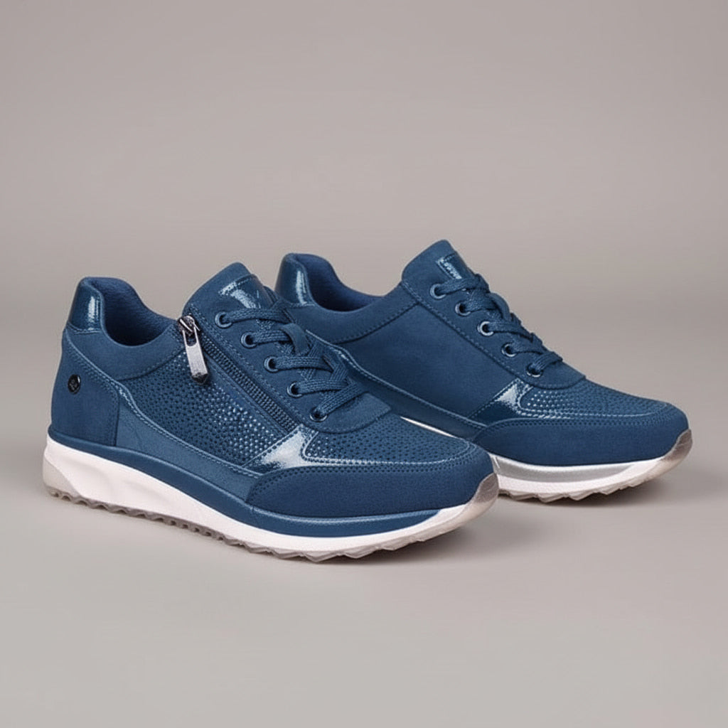 Dames Orthopedische Sneakers - Ademende Rits Comfort