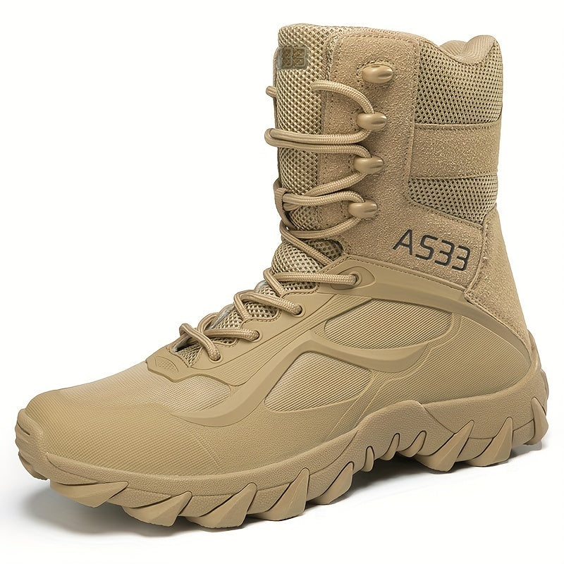 Herren Taktische Schnür-Kampfstiefel - Anti-Rutsch Knöchelunterstützung Schuhwerk