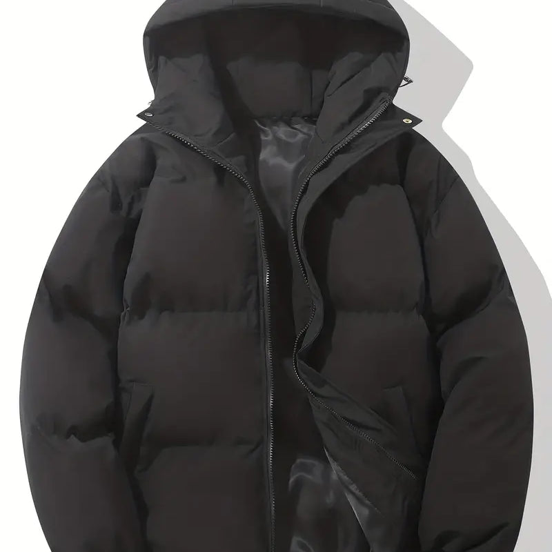 Women's Winter Puffer Jacket - Warm Hooded Outerwear