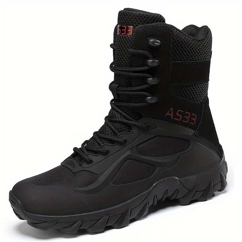 Herren Taktische Schnür-Kampfstiefel - Anti-Rutsch Knöchelunterstützung Schuhwerk