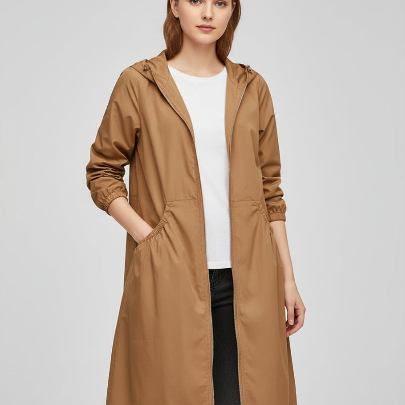 Women's Long Waterproof Jacket - Warm Outerwear