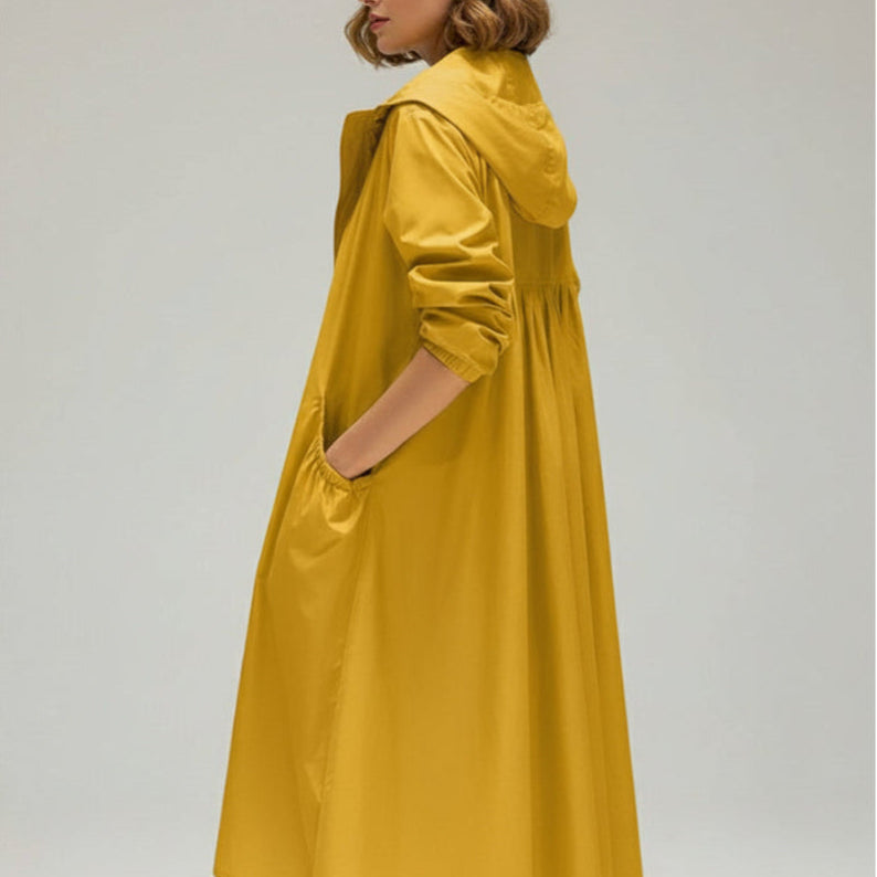 Women's Long Waterproof Jacket - Warm Outerwear