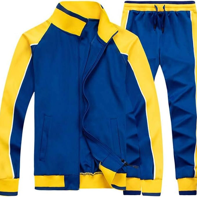 Men's Training Suit Set - Jacket with Zipper & Jogging Pants