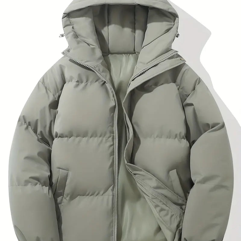 Women's Winter Puffer Jacket - Warm Hooded Outerwear