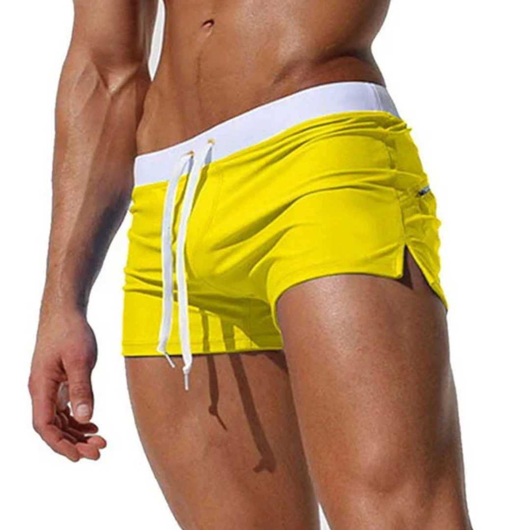 Herren Badehose - Schnelltrocknend mit verstellbarem Bund