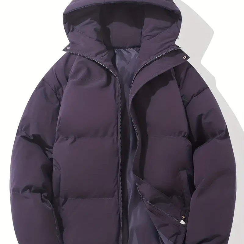 Women's Winter Puffer Jacket - Warm Hooded Outerwear