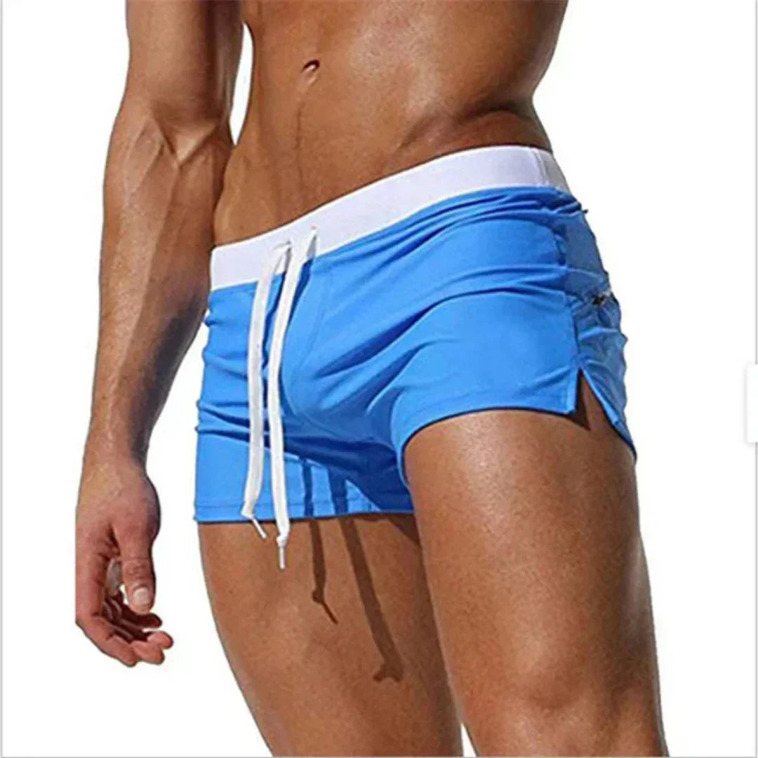 Herren Badehose - Schnelltrocknend mit verstellbarem Bund