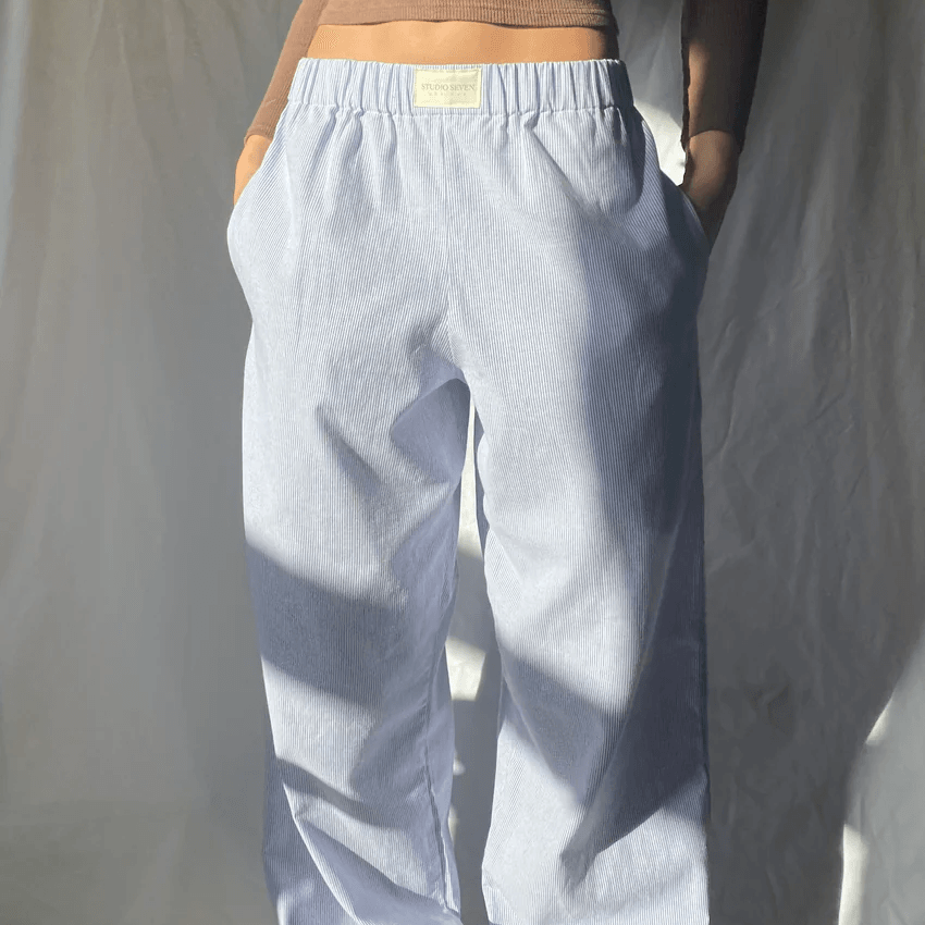 Women's Loungewear Trousers - High-Waist with Elastic Waist