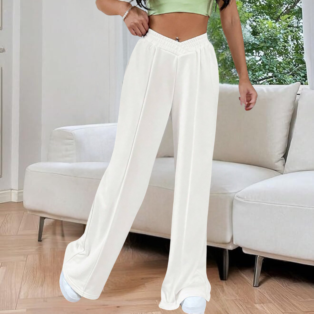 Women's High-Waist Wide-Leg Joggers - Relaxed & Flexible Fit