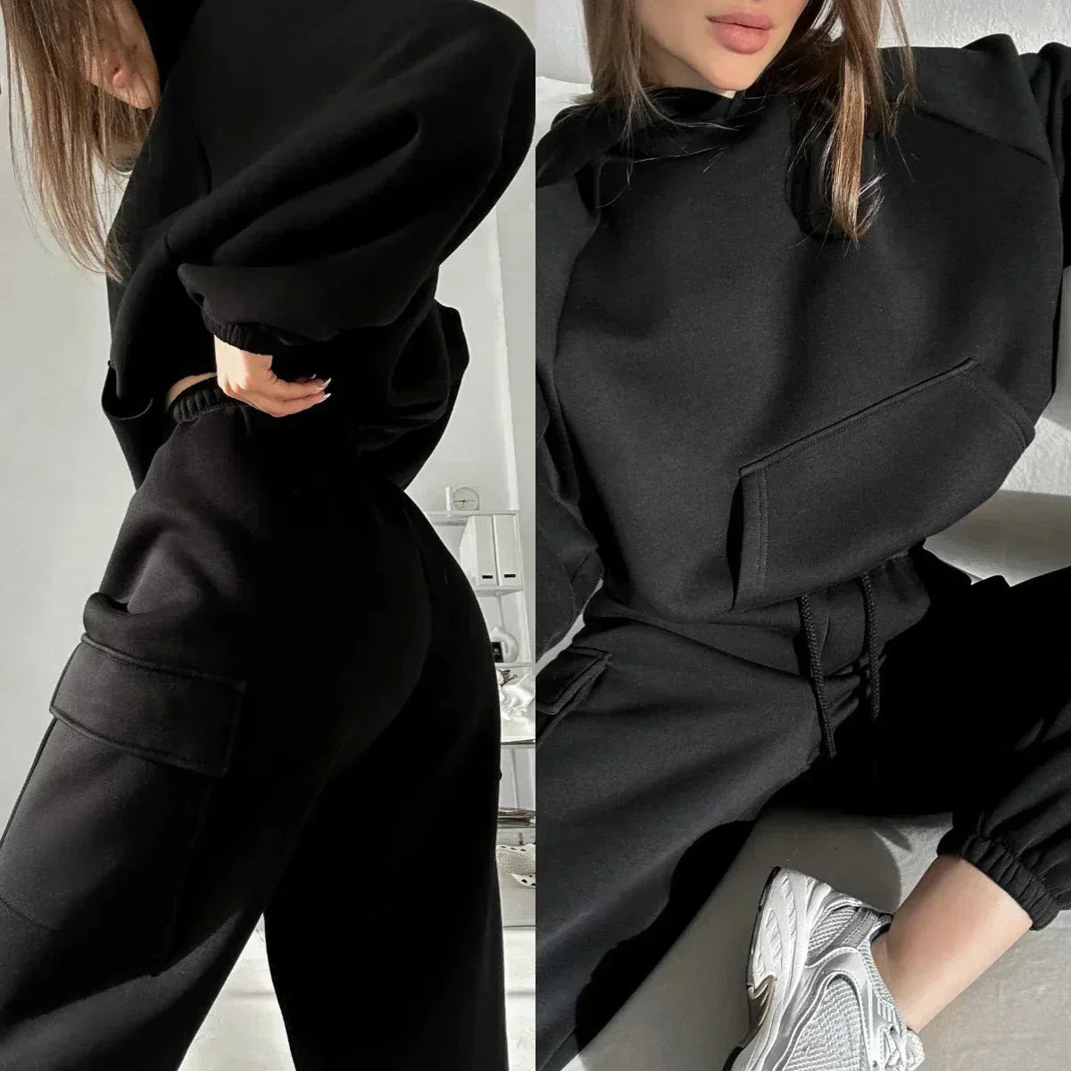 Women's Training Suit Set - Hoodie & Jogging Pants