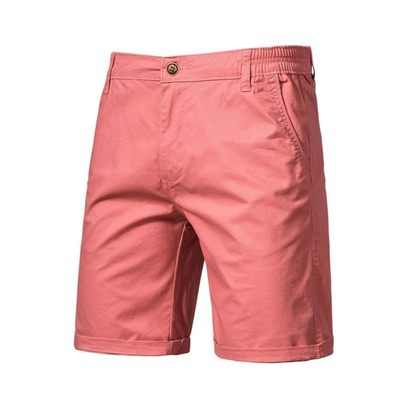 Herren Chino-Shorts - Slim Fit mit Knopfverschluss