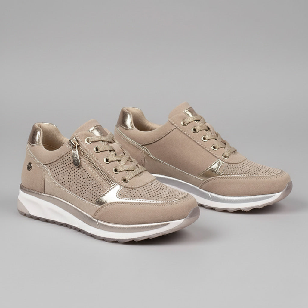 Dames Orthopedische Sneakers - Ademende Rits Comfort