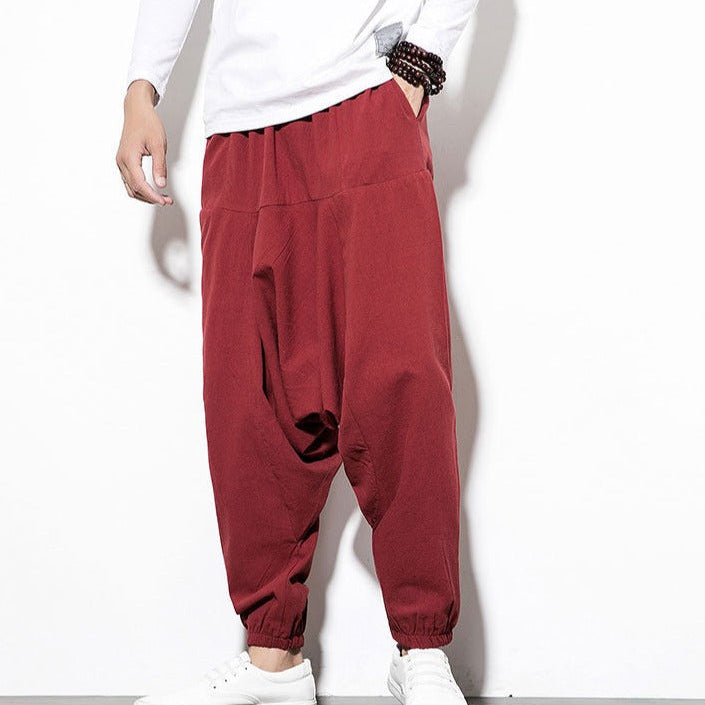 Men's Harem Joggers - Stylish Baggy Fit
