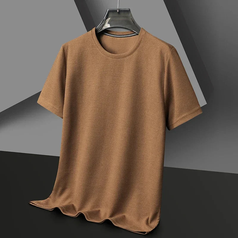 Men's Waffle Knit Shirt - Relaxed Fit & Breathable