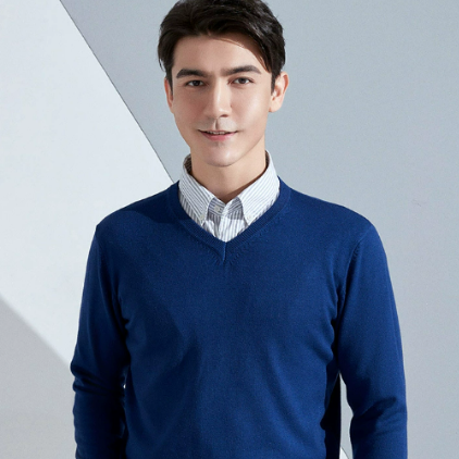 Cashmere Trui voor Heren - Slim Fit met V-Hals