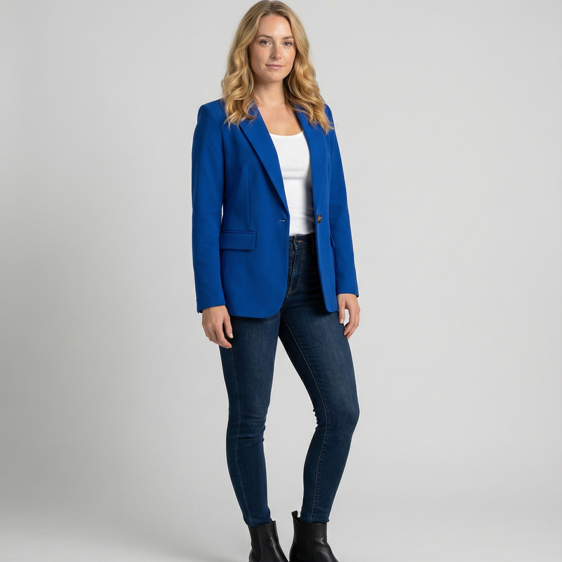Damen Blazer - Einreihig mit steigendem Revers