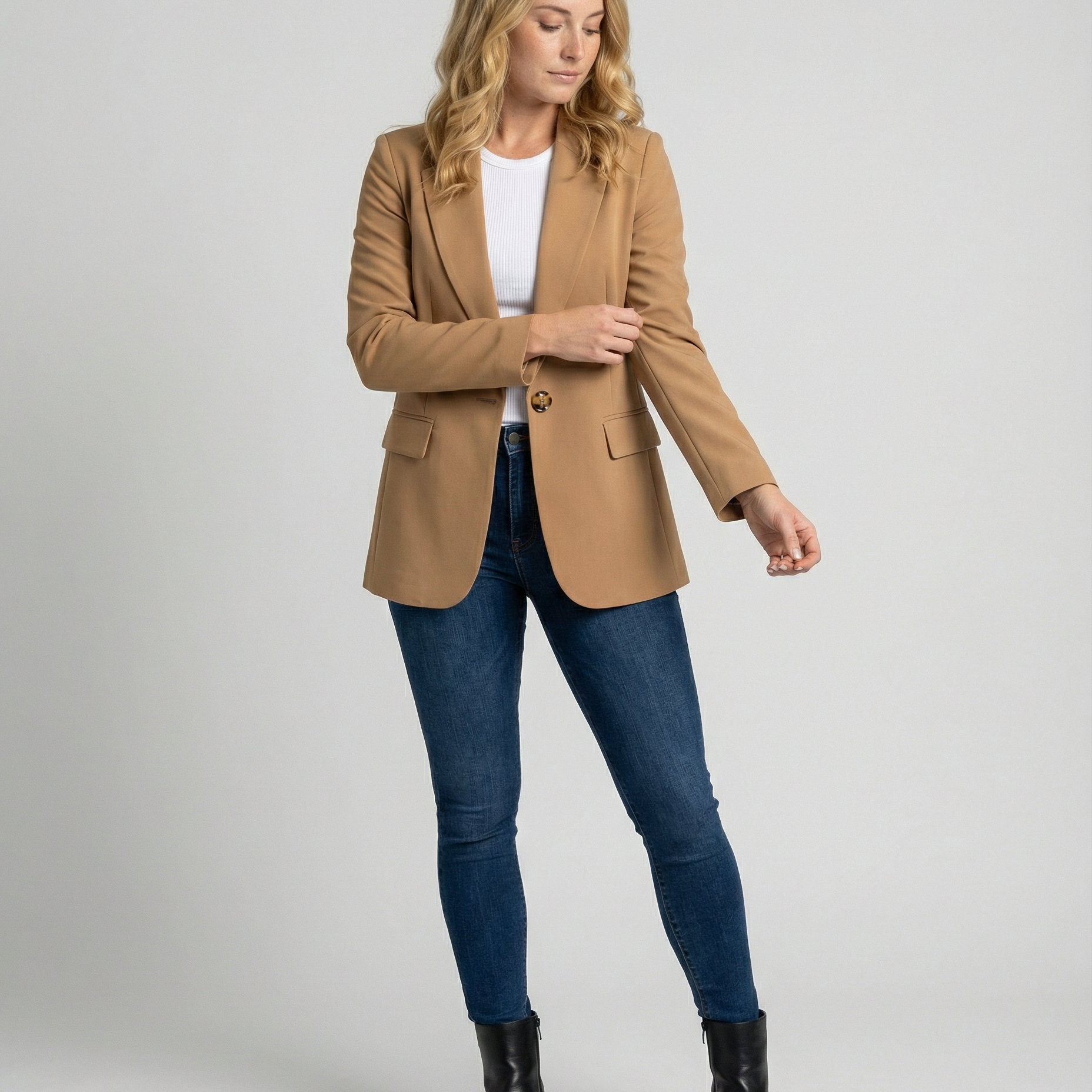 Damen Blazer - Einreihig mit steigendem Revers