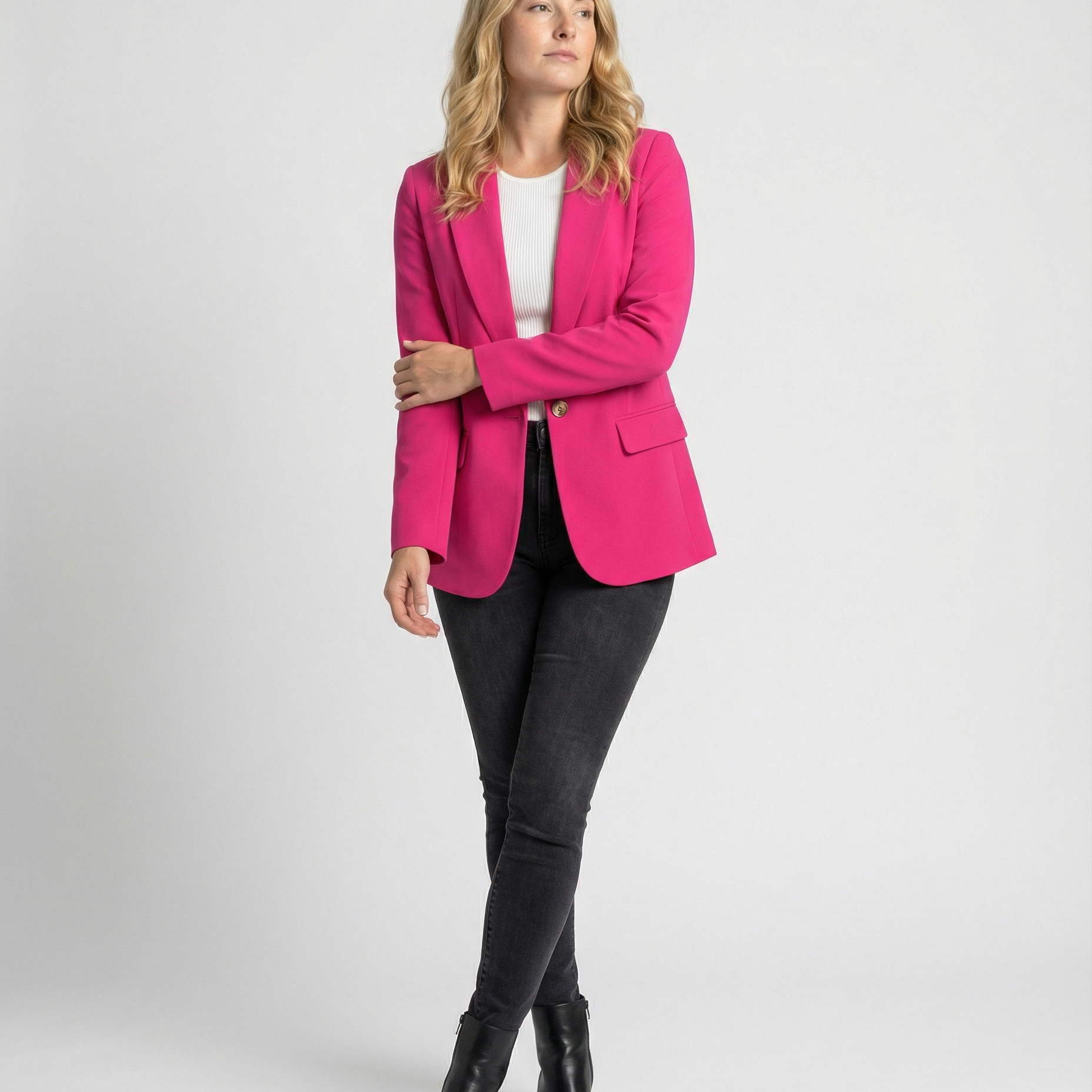 Damen Blazer - Einreihig mit steigendem Revers