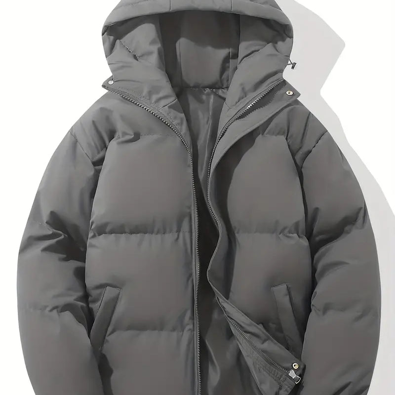 Women's Winter Puffer Jacket - Warm Hooded Outerwear