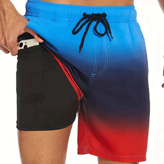 Men's Swim Shorts – Quick-Dry with Compression Liner