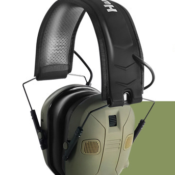 Protectores auditivos verdes con cancelación de ruido – Protección auditiva Bluetooth plegable