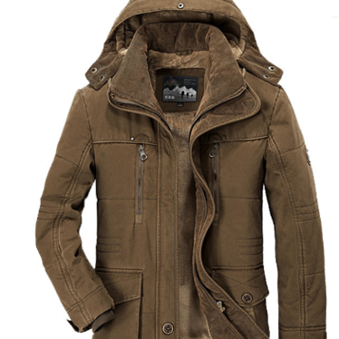 Herren Gefütterte Winterparka Jacke - Winddicht & Mehrfachtaschen