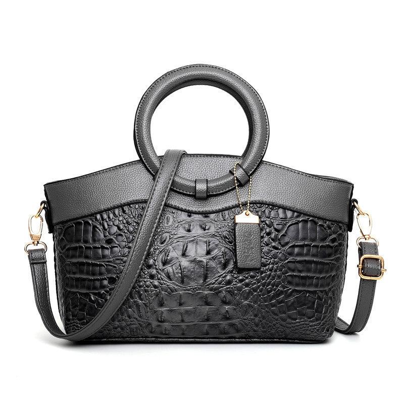 Damen Handtasche mit Krokodilprägung - Elegantes Accessoire