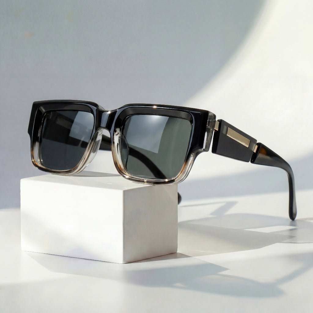 Damen Quadratische Sonnenbrille Mattes Finish Und UV400 Schutz