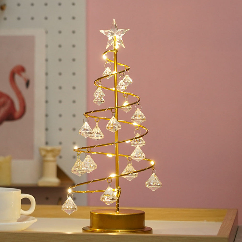 Lámpara LED de Árbol de Navidad - Decoración Festiva de Mesa