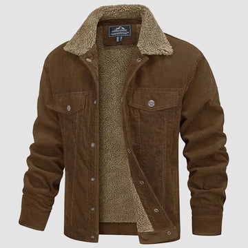 Herren Cord-Winterjacke - Gemütlich & Stilvoll