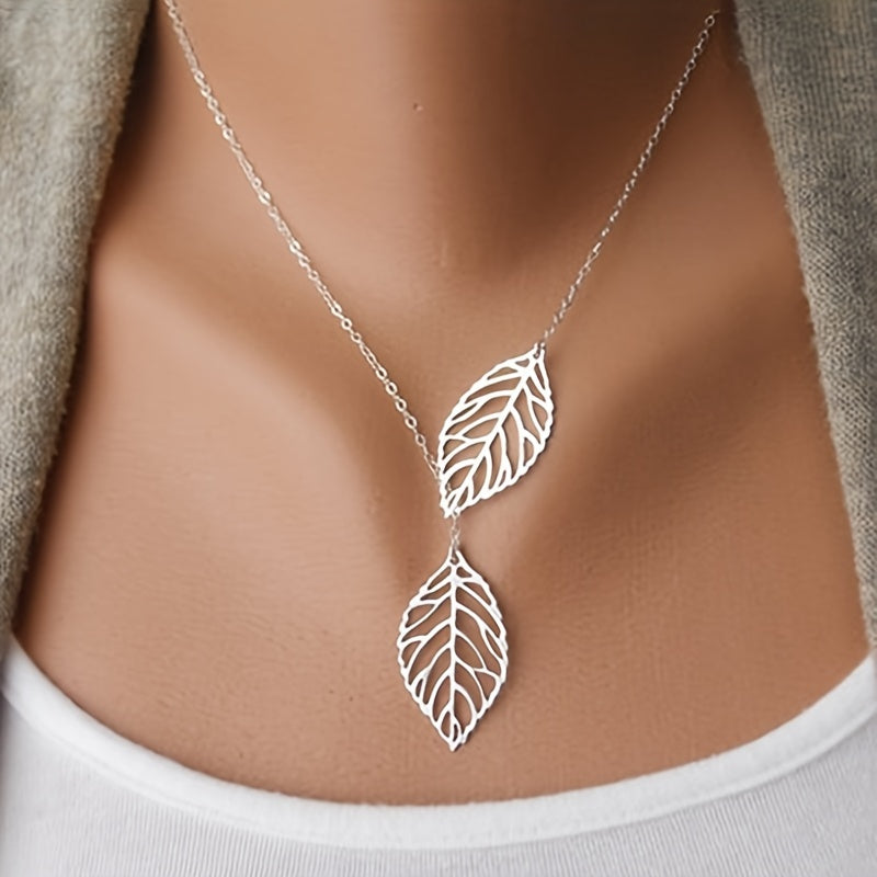 Dam Minimalistisk Lariat Halsband - Y-formad Droppstång