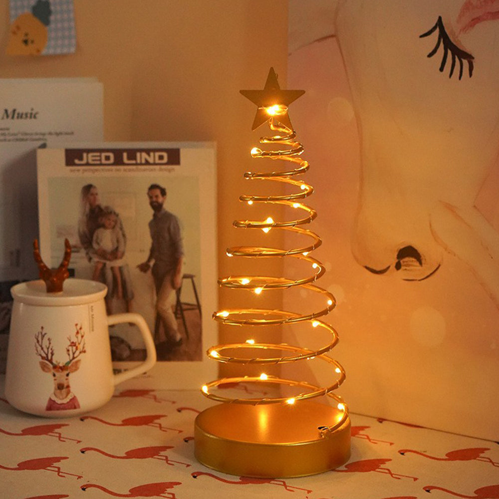 Lámpara LED de Árbol de Navidad - Decoración Festiva de Mesa