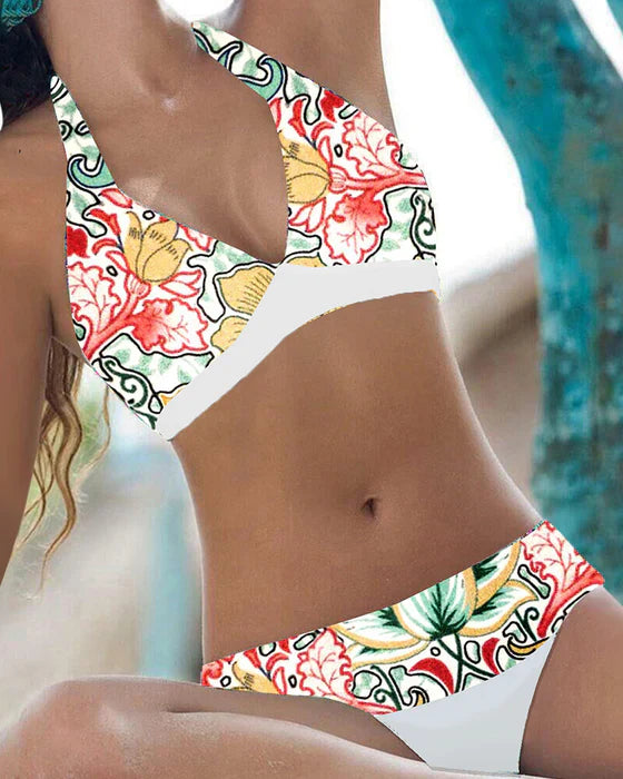 Damen Zweiteiliges Bikini - Neckholder mit Stützband