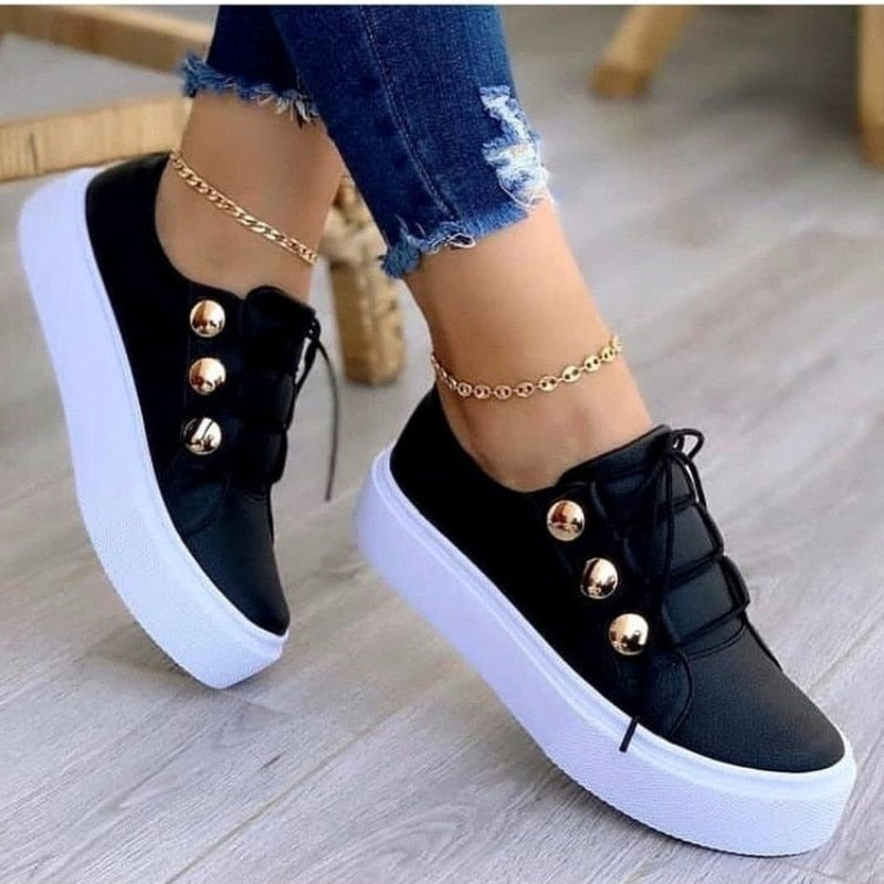 Stilvolle vegane Ledersneaker für Damen