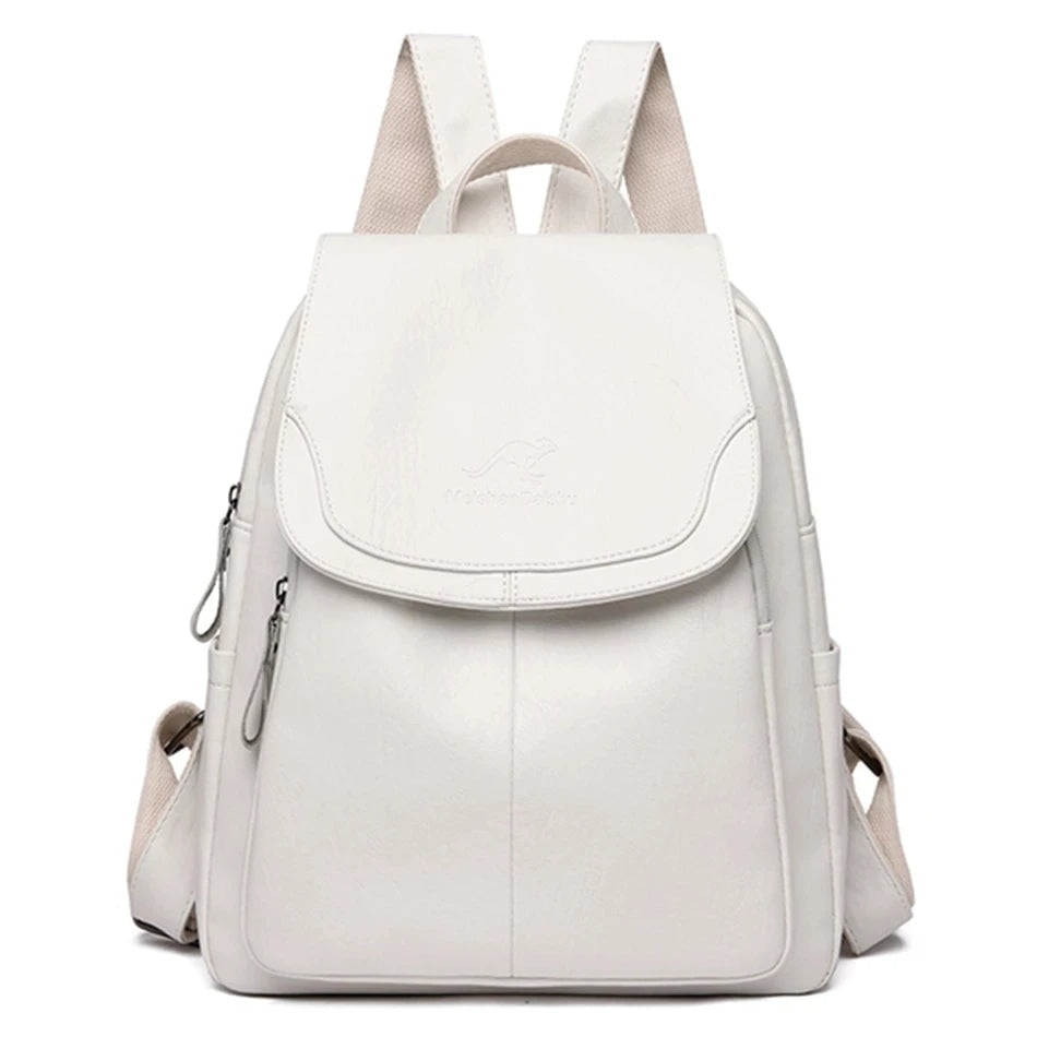Damen Leder-Rucksack - Diebstahlsicher & Stilvoll