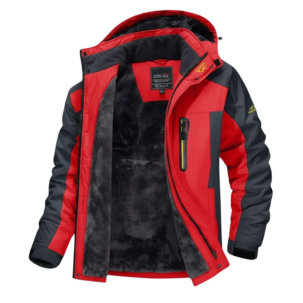 Men's Winter Hooded Jacket - Waterproof & Multi-pocket