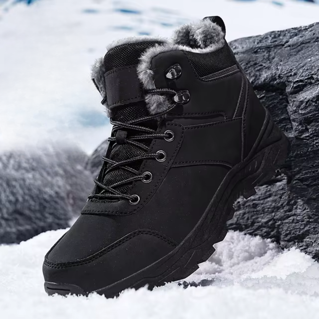 Herren Wasserfeste Winterstiefel – Isoliert & Robuste Traktion