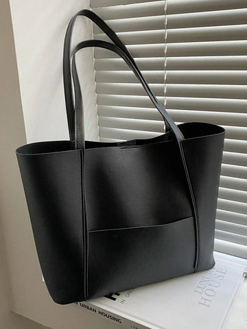 Damen Leder Tote Bag - Geräumig & Minimalistischer Stil