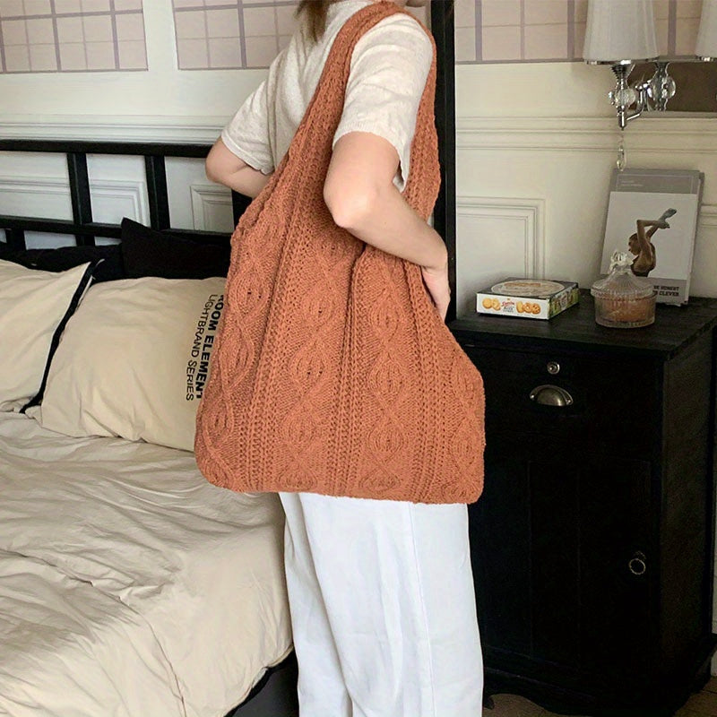 Damen Knitted Tote Bag - Geräumig und stilvoll