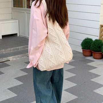 Damen Knitted Tote Bag - Geräumig und stilvoll