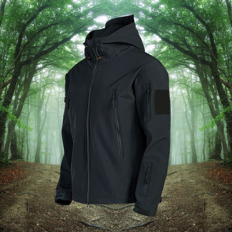 Herren Winter-Kapuzenjacke - Multi-Pocket-Utility-Stil