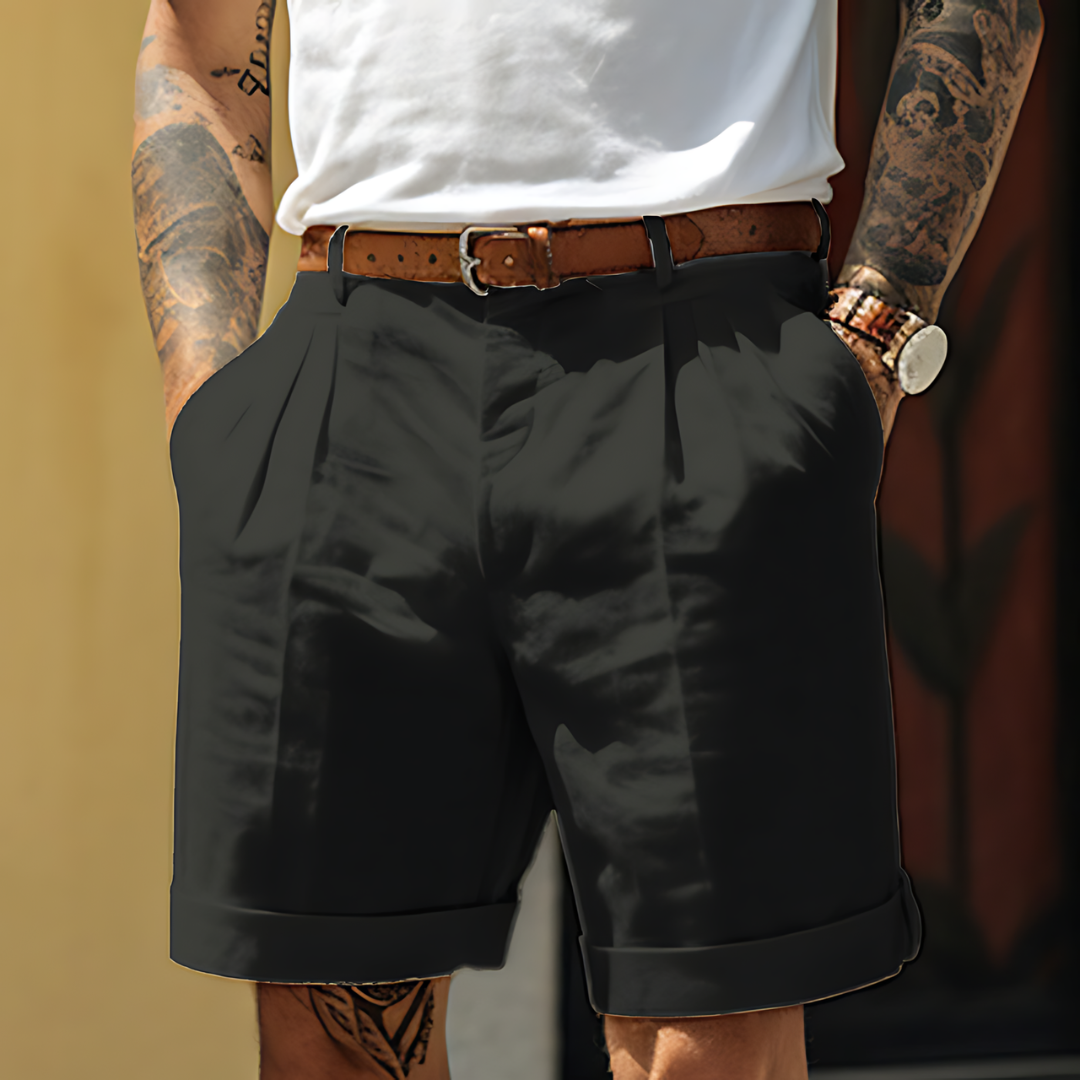 Stilvolle Leinen-Shorts für Herren