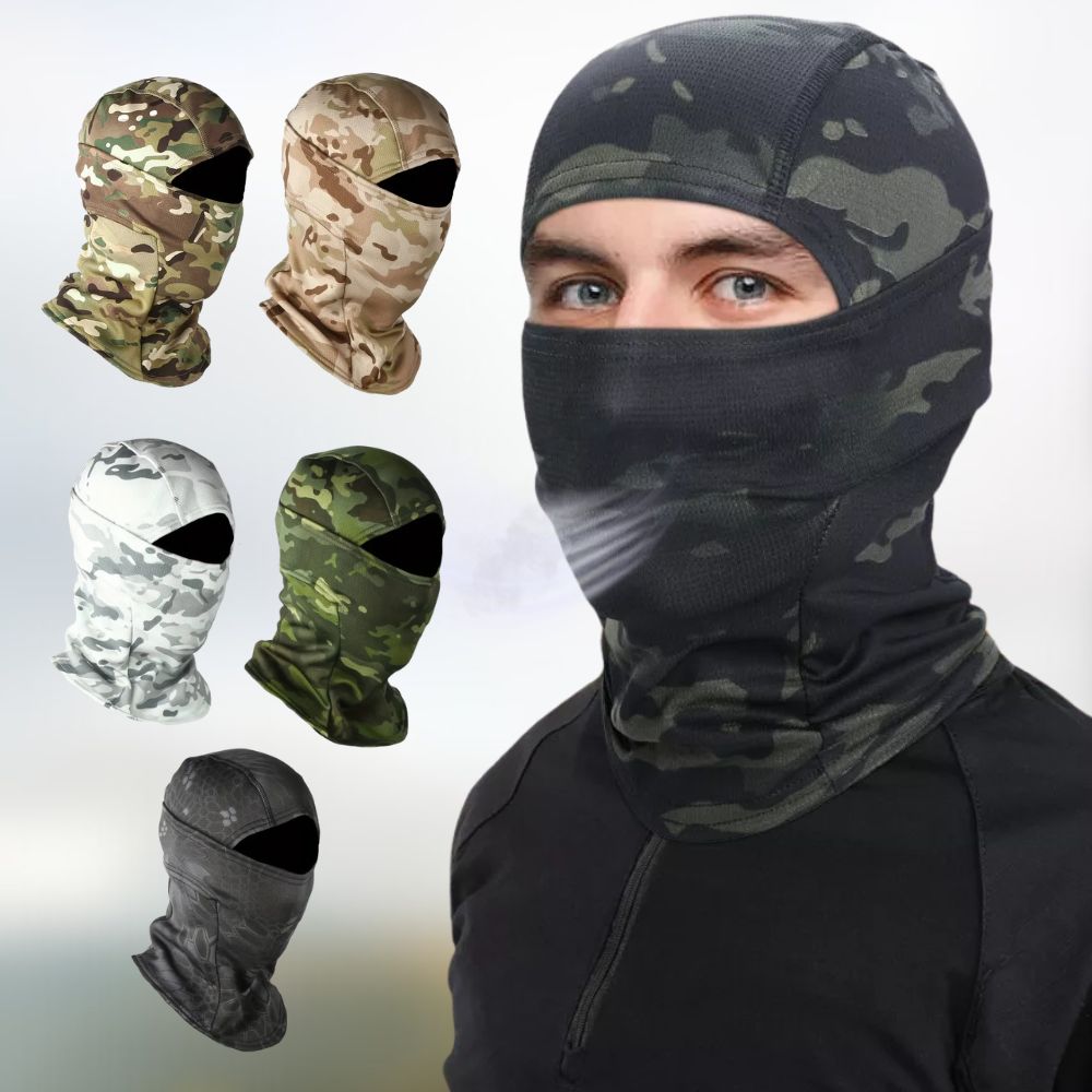 Herren Tarnmuster Sturmhaube – Atmungsaktive Vollgesichtsmaske