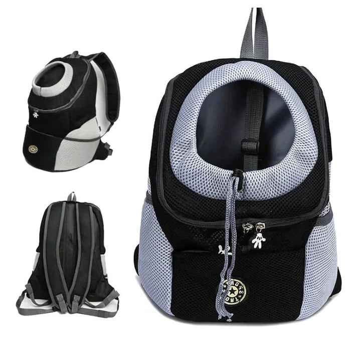Hundetrage Sport-Rucksack - Einstellbare Passform mit Kopf-Raus-Design