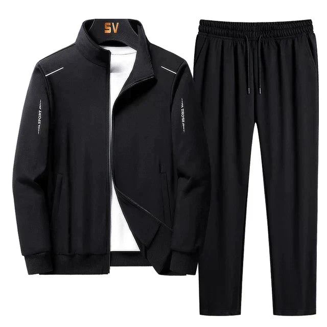 Herren Trainingsanzug-Set - Jacke mit Reißverschluss & Hosen mit Kordelzug
