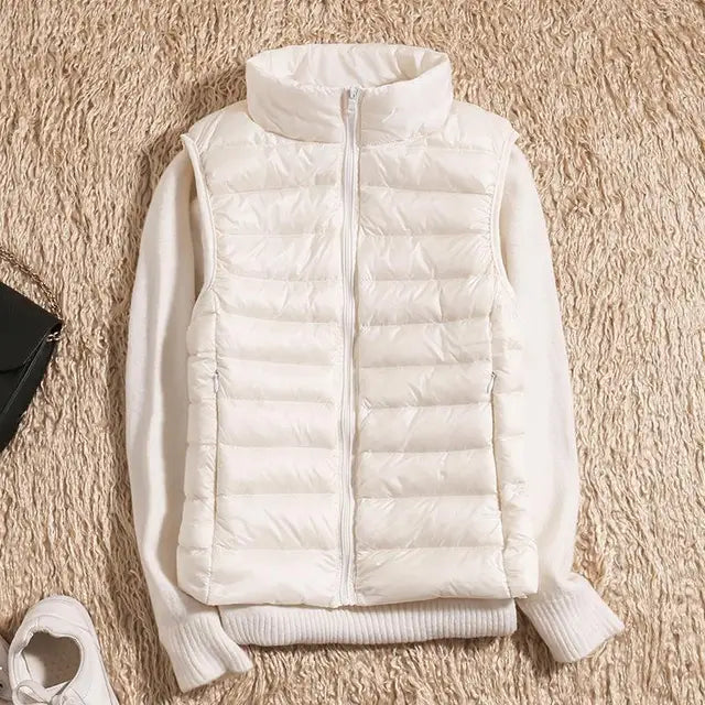 Women's Ultra Light Puffer Vest - Quilted & Packable