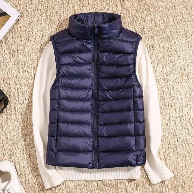 Women's Ultra Light Puffer Vest - Quilted & Packable