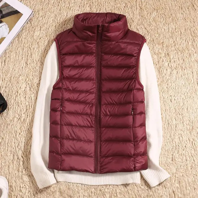 Women's Ultra Light Puffer Vest - Quilted & Packable